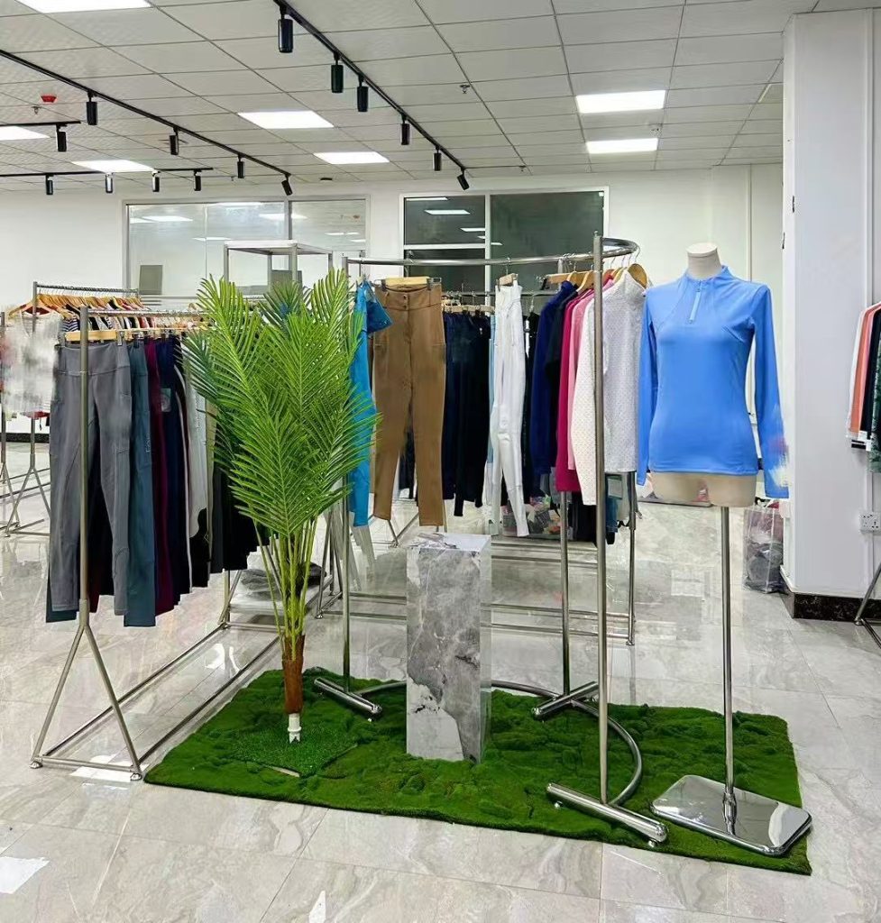 Show room of professional equestrian apparel manufacturer with wide range of design for ready to ship