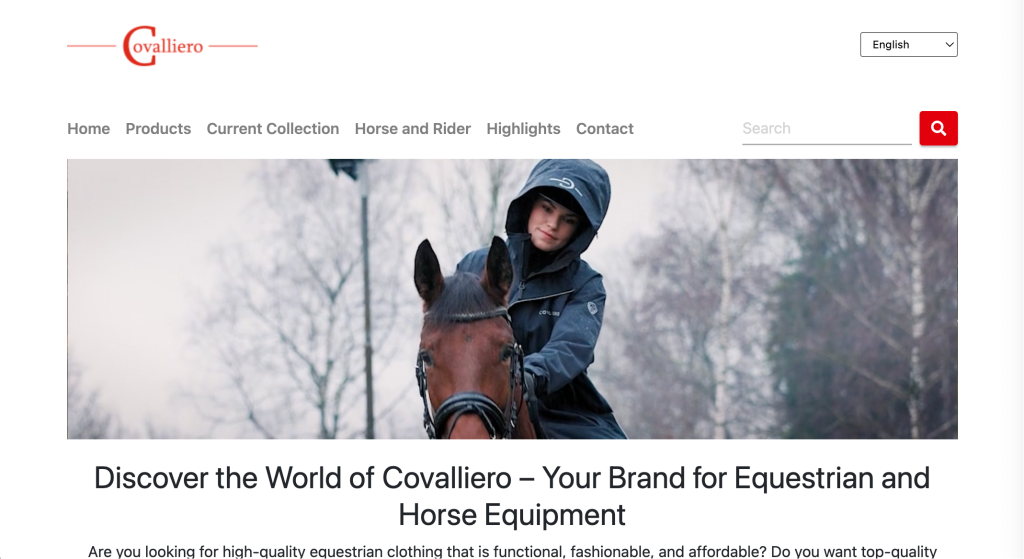 equestrian clothing brands in Germany - Covalliero