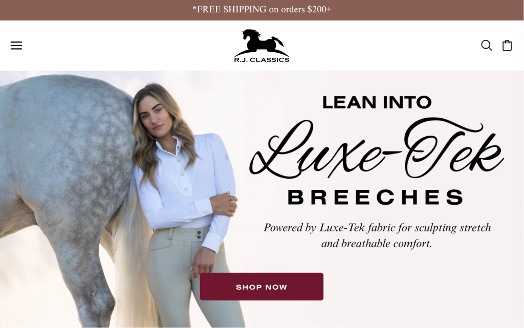 top US Equestrian clothing brands - RJ Classic